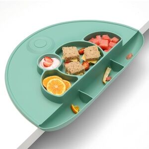 Kids Silicone Suction Plate - Green